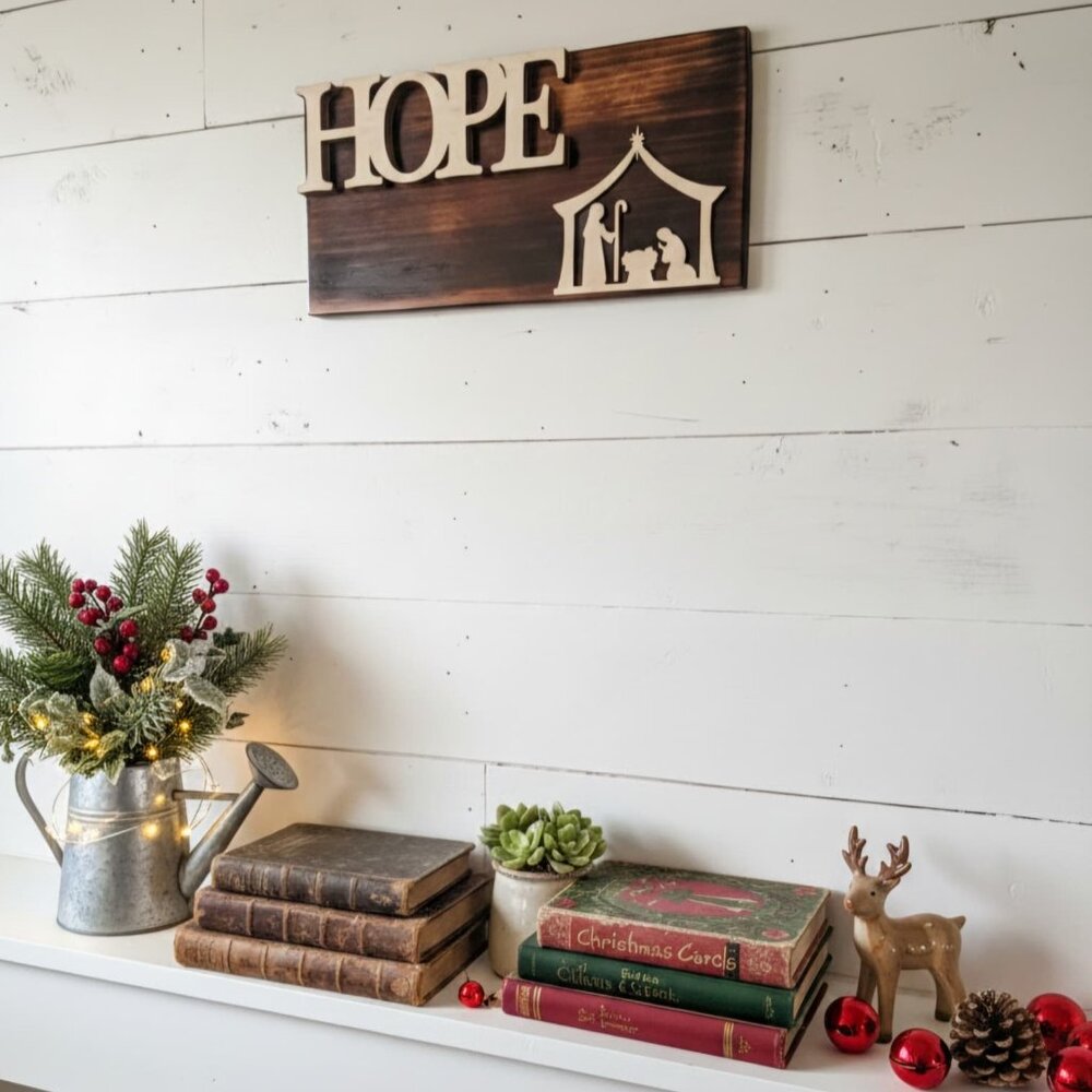 Christmas Wooden Wall Decor Sign